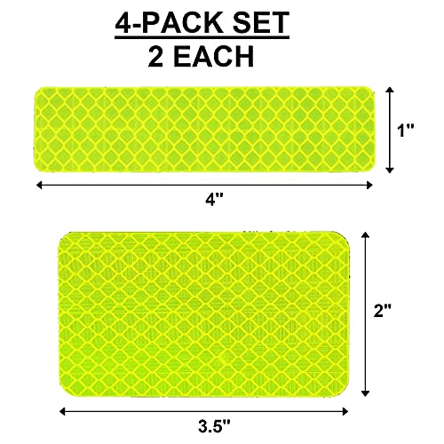 Great 1 High Visibility Reflective Safety Patch Set, 4 Pack, Hook and Loop Fastener, Accessory for Clothing-Jackets-Hats-Backpacks-Vests-Dog Harnesses - Image 5