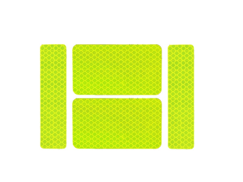 Great 1 High Visibility Reflective Safety Patch Set, 4 Pack, Hook and Loop Fastener, Accessory for Clothing-Jackets-Hats-Backpacks-Vests-Dog Harnesses - Image 1