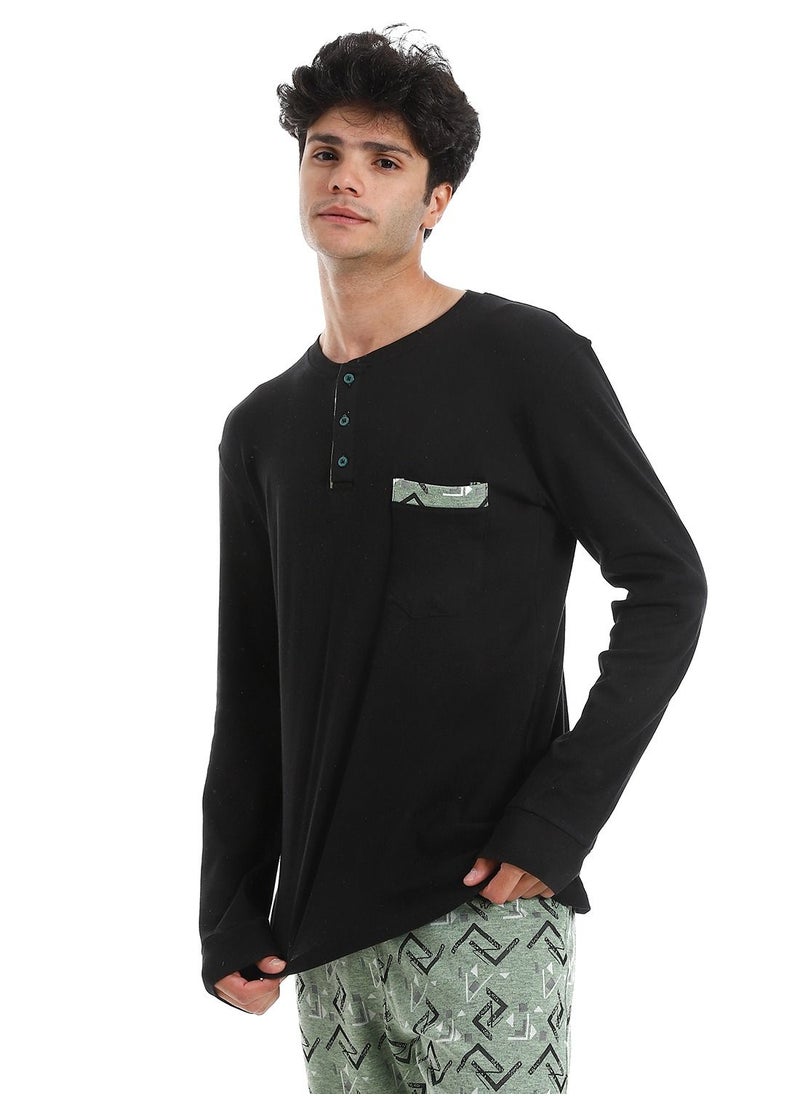 Caesar Men's Pajama Set T-shirt  And Pant  - Image 3