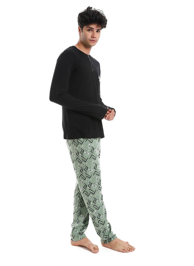 Caesar Men's Pajama Set T-shirt  And Pant  - Image 2