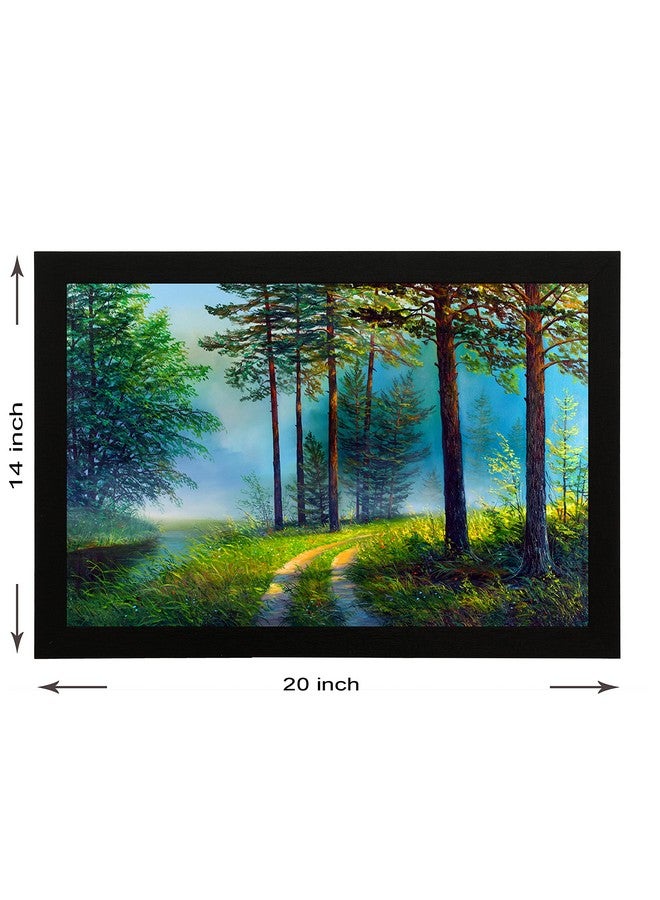 Masstone Modern Art Nature Seen UV Digital Re-Print Wall Painting (Multicolour, 20x14 inch) - Image 2