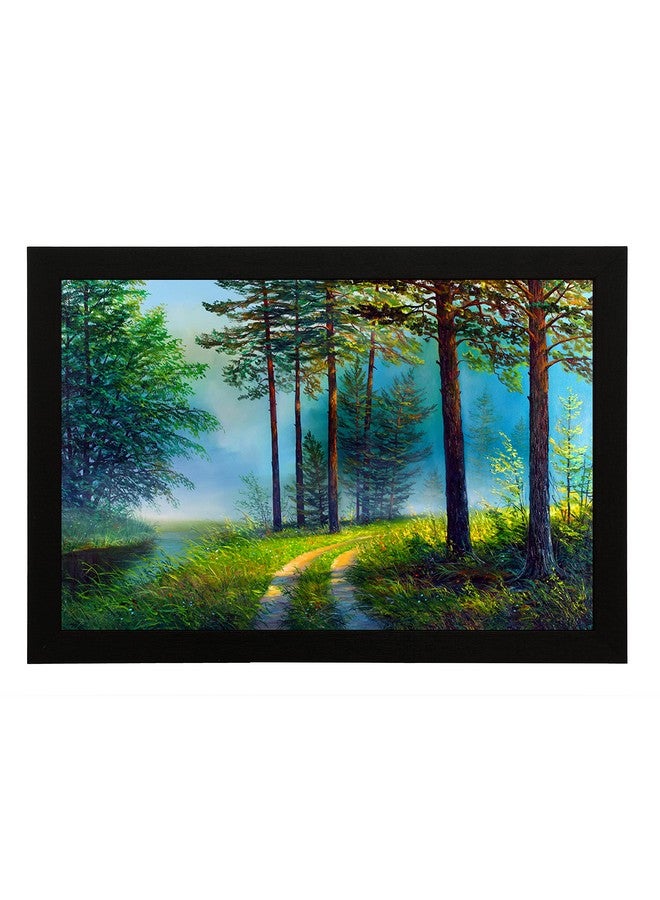 Masstone Modern Art Nature Seen UV Digital Re-Print Wall Painting (Multicolour, 20x14 inch) - Image 1