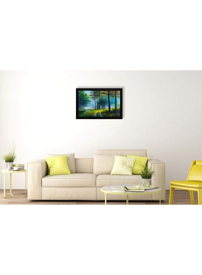 Masstone Modern Art Nature Seen UV Digital Re-Print Wall Painting (Multicolour, 20x14 inch) - Image 3