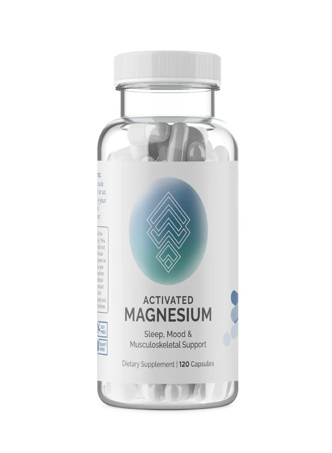 InfiniWell Activated Magnesium Supplement for Women & Men - Support Brain Health & Neurotransmitter Activity - Promote Relaxation for a Healthy Sleep Cycle - Optimized for Absorption (120 Capsules) - Image 1