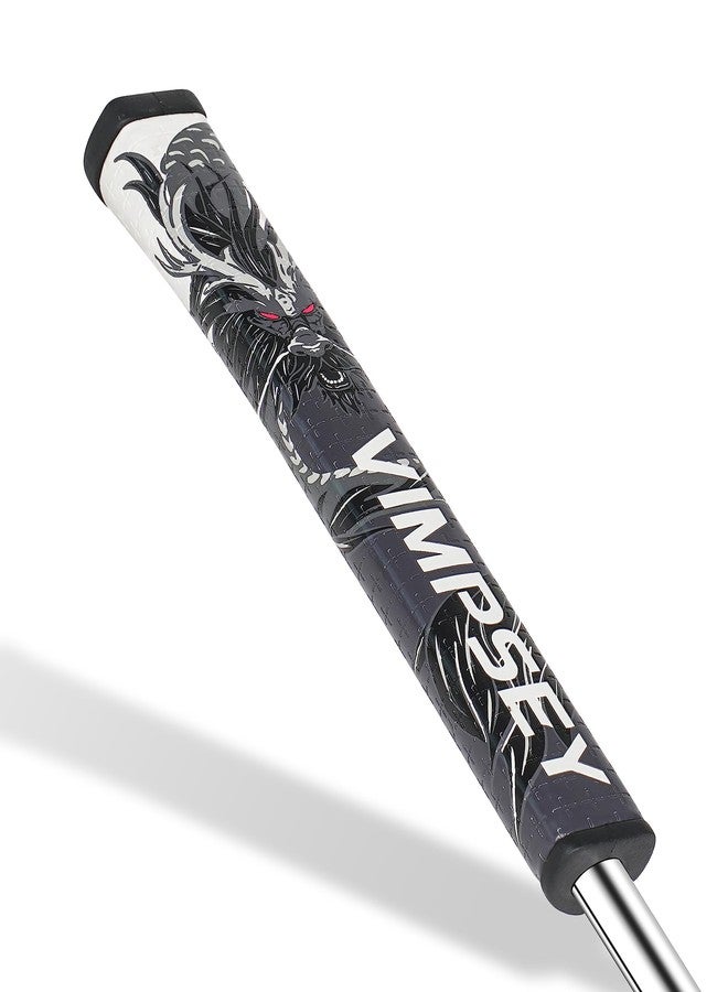 VIMPSEY Golf Putter Grip | Comfortable Polyurethane with a Unique Parallel Design | Lightweight Pistol Putter Grips (Pistol 2.0, Black-Grey) - Image 1