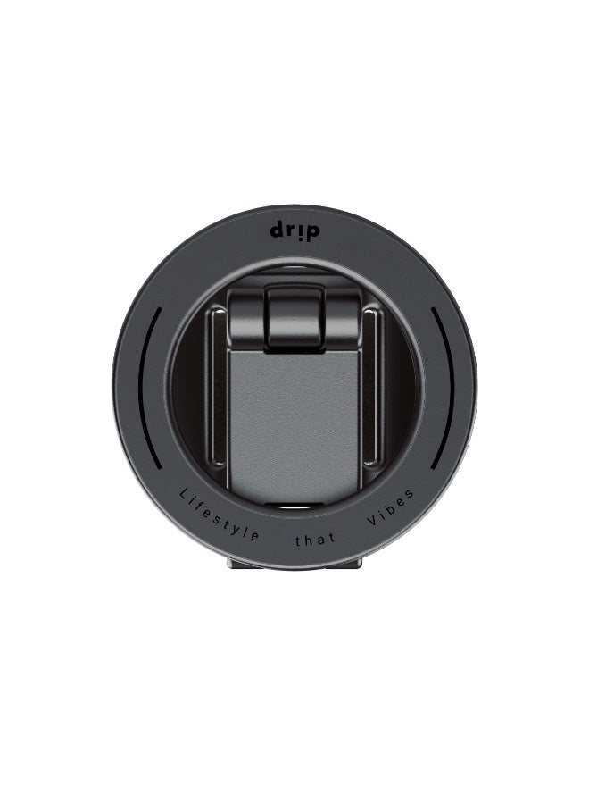 DRIP 📱 Drip Strap Magnetic Phone Mount – Black | Flexible Silicone Holder with Strong N52 Magnets 🧲, Adjustable Strap Design 🎯, Compact & Portable for Desk, Car & Travel 🚗 - Image 1