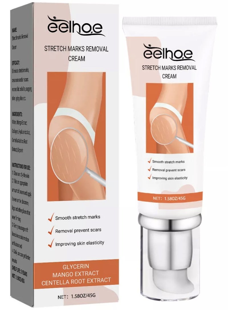 EELHOE Dermease Stretchmarks Removal Cream, Stretch Mark Removal Cream, Stretch Mark Scar Cream, Scar Cream Gel, Scar Care Cream, Help with Stretch Marks, Surgery, Injury, and Burns Scars - Image 2