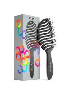framar FRAMAR Vent Brush For Curly Hair Hair Flex Detangler Brush Womens Hair Brush Detangling Brush For Curly Hair Hair Brush For Blow Drying Hair Brush For Curly Hair Cepillos Para Cabello 