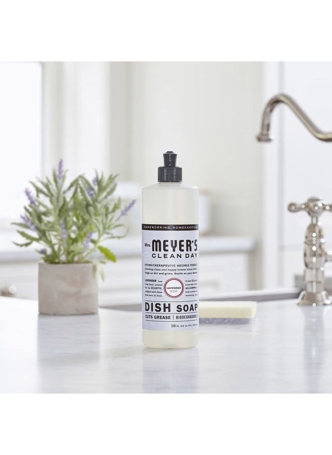 Mrs Meyers Clean Day Liquid Dish Soap, Lavender Scent, 16 Ounce Bottle  - Image 5