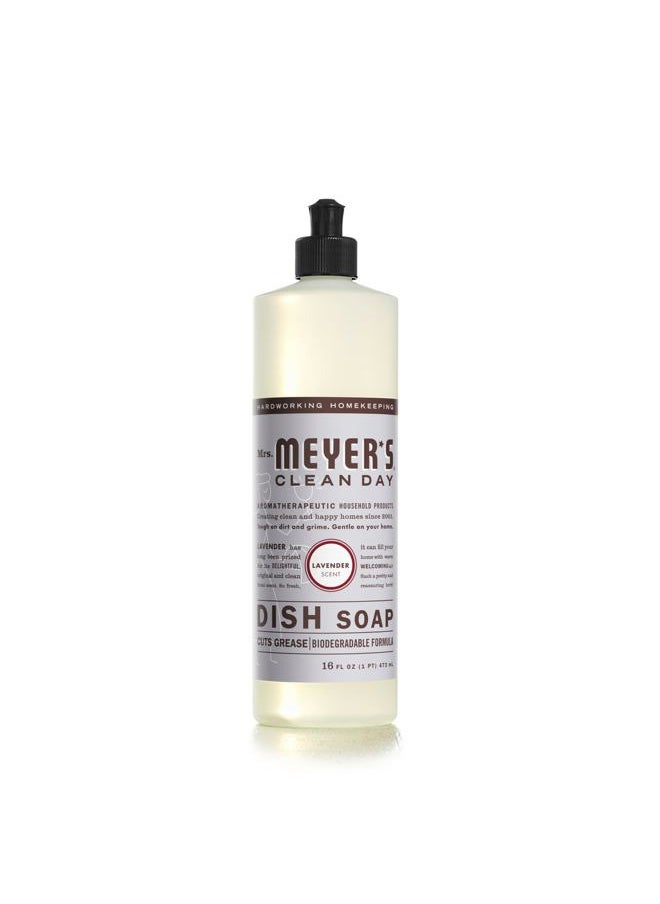 Mrs Meyers Clean Day Liquid Dish Soap, Lavender Scent, 16 Ounce Bottle  - Image 1