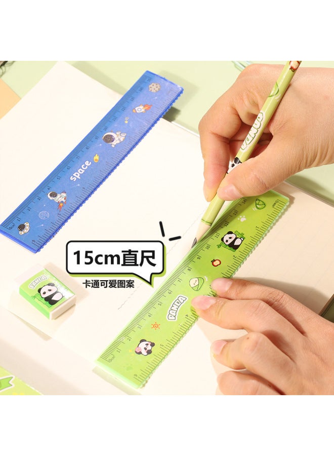 HELPS Creative Cartoon Boxed Five-piece Student Pencil Five-in-one Prize Kindergarten Stationery Graduation Season Gift - Image 2