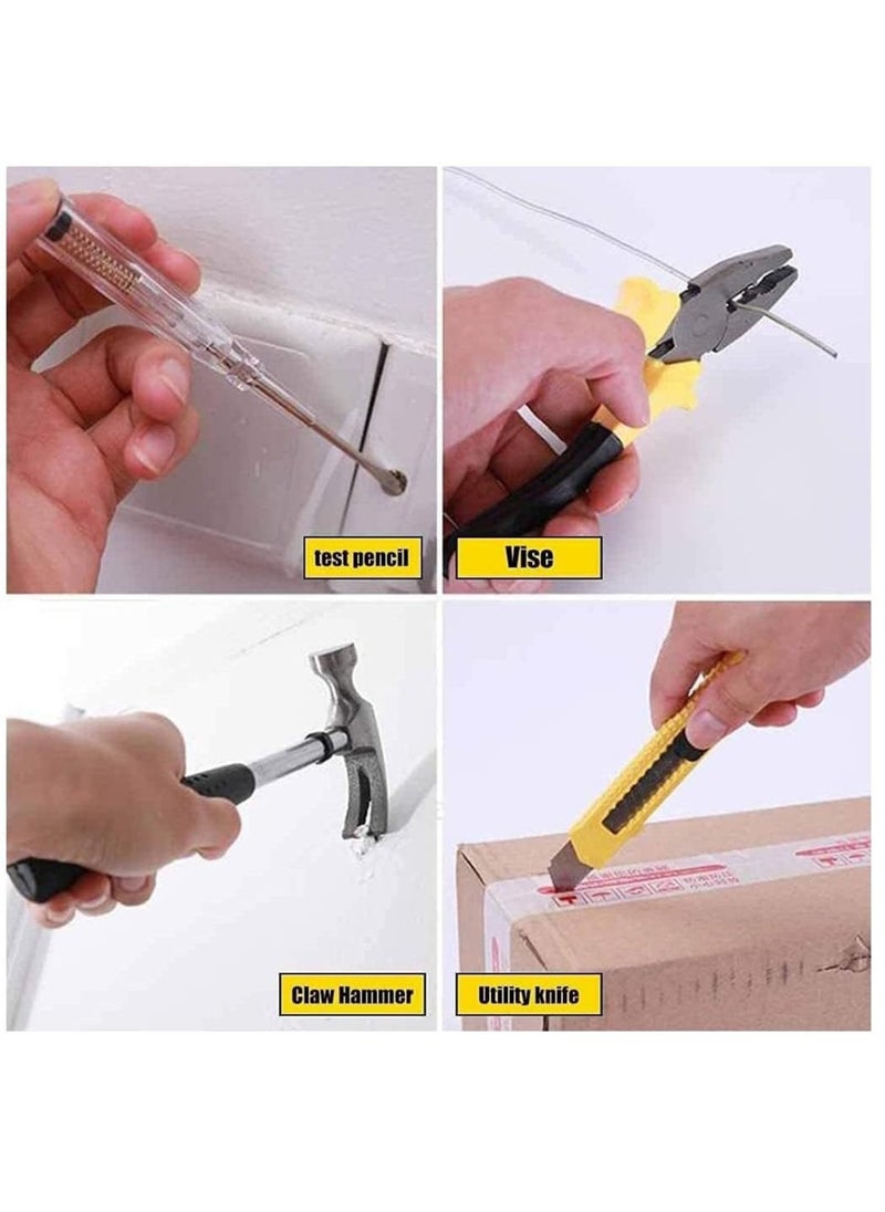MileMelo Drive Socket Set Reversible Ratchet Wrench 16pcs Alloy Steel Hardware Tools Sets Home Kit Combination Screwdriver Wrench Plier Repair Tools  - Image 5