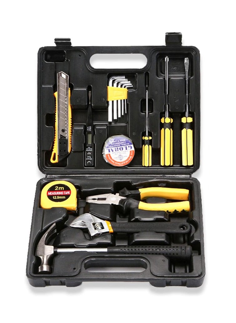 MileMelo Drive Socket Set Reversible Ratchet Wrench 16pcs Alloy Steel Hardware Tools Sets Home Kit Combination Screwdriver Wrench Plier Repair Tools  - Image 1