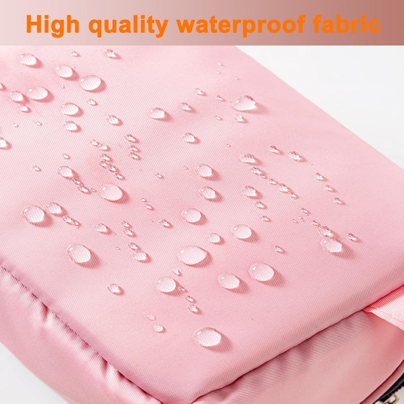 tendula Travel Underwear Organizer Bag, Lingerie Pouch Portable Bra Storage Bag, Large Lightweight Socks Bag with Handle,Multifunctional Makeup Bag,Toiletry Cosmetic Stuff Washing Bag Multi color - Image 4