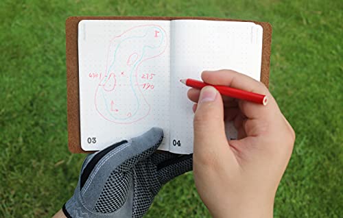 Handy Picks Leather Golf Log Book, Handmade n Refillable, Golf Log n Yardage Book Included, Dark Brown - Image 4