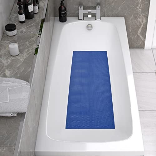 Prisha Cart Anti Skid & Multipurpose Bathroom Mat | Shower Mat | Carpet | Rugs | Rainmat | Swimming Pool Mat || (Blue, 4x6 Feet) - Image 3
