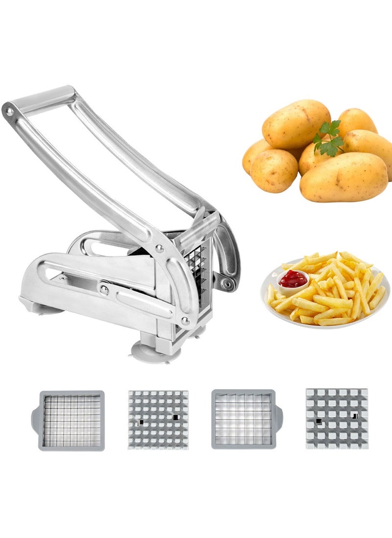 French Fries Potato Chip Cutter Stainless Steel Slicer Chipper Blades Chopper - Image 1