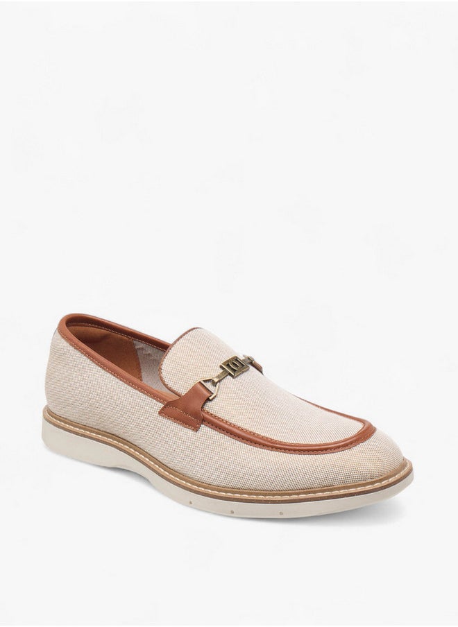 DUCHINI Men's Textured Slip-On Loafers  - Image 2