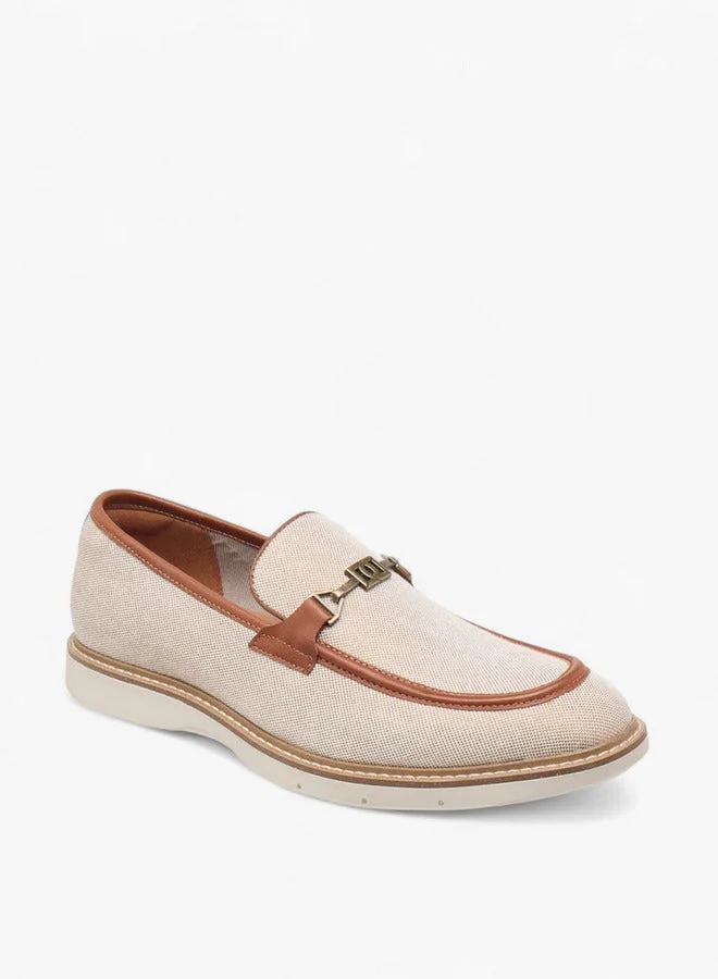 DUCHINI Men's Textured Slip-On Loafers