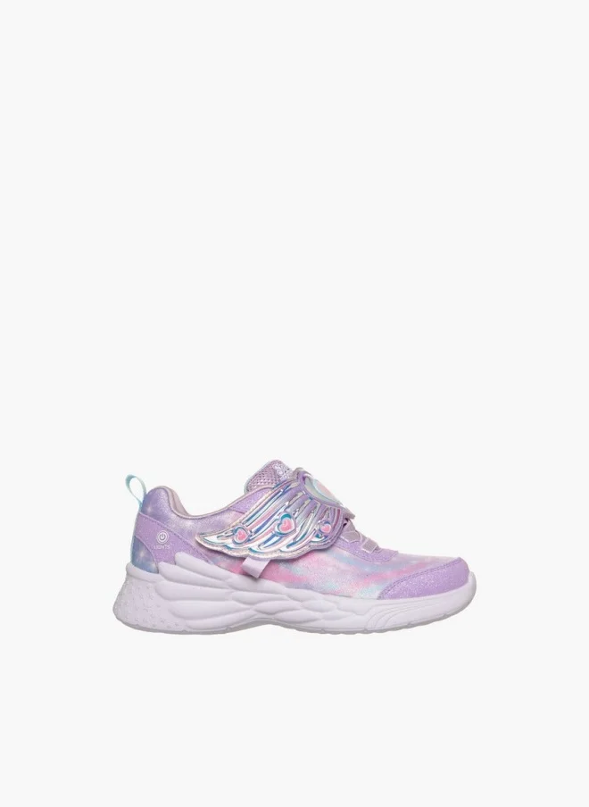 SKECHERS Girls Dream Racer Hook & Loop Sneakers