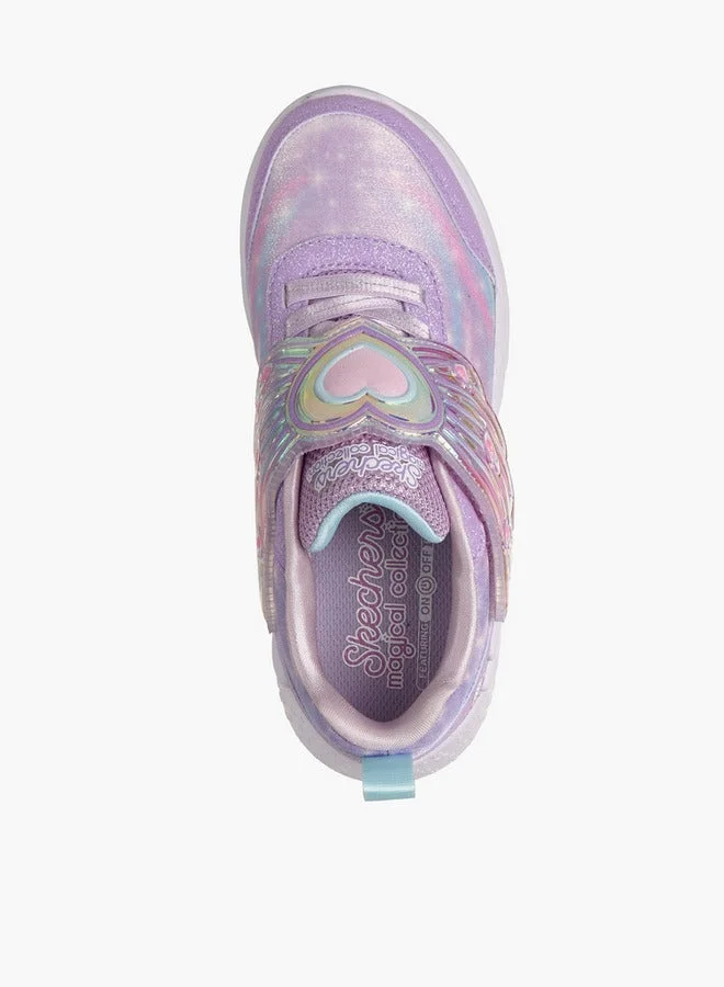 SKECHERS Girls Dream Racer Hook & Loop Sneakers