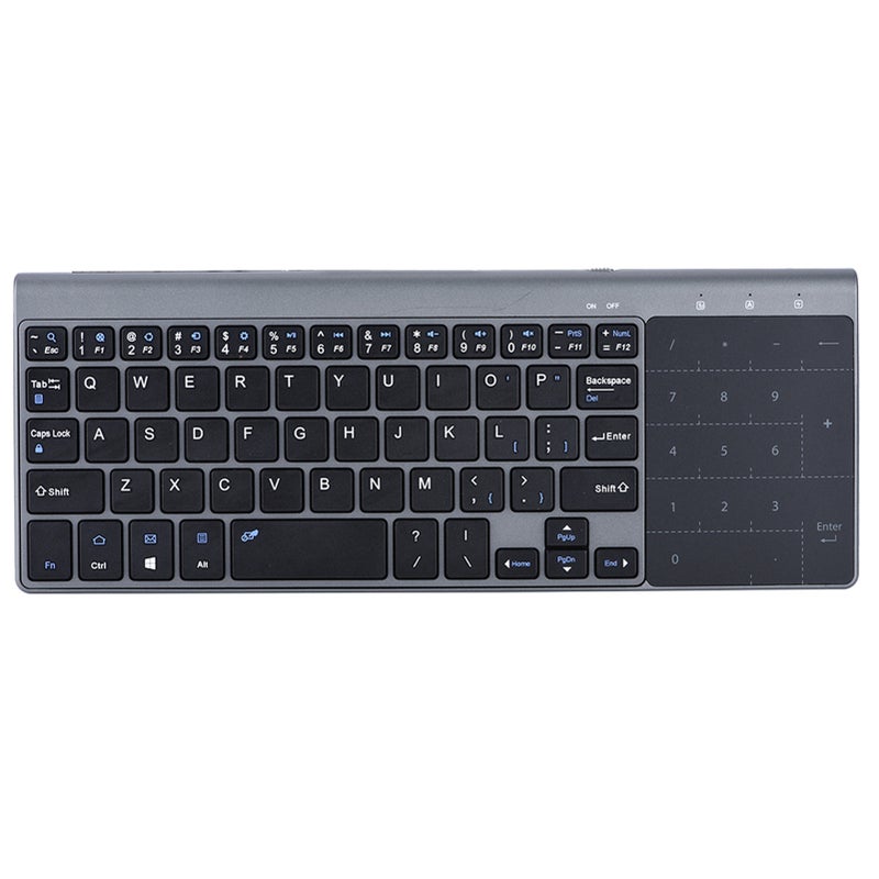 Portable Slim 2.4Ghz Wireless Keyboard Handheld with Touchpad for PC /Notebook /TV Box - Image 1