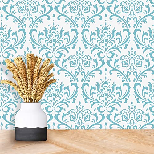 G Gss Designs Damask Wall Stencil For Painting 16X24Inch Wall Stencil Diy Home Decor Stencils Paint Stencil For Walls Furniture Floors Fabric Crafts - Image 4