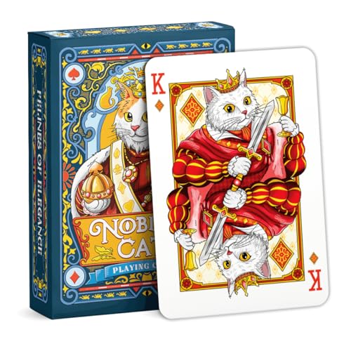 99FOX Noblific Cats Playing Cards for Adults Teens Friends Family Animal Lovers Gifts - Image 1