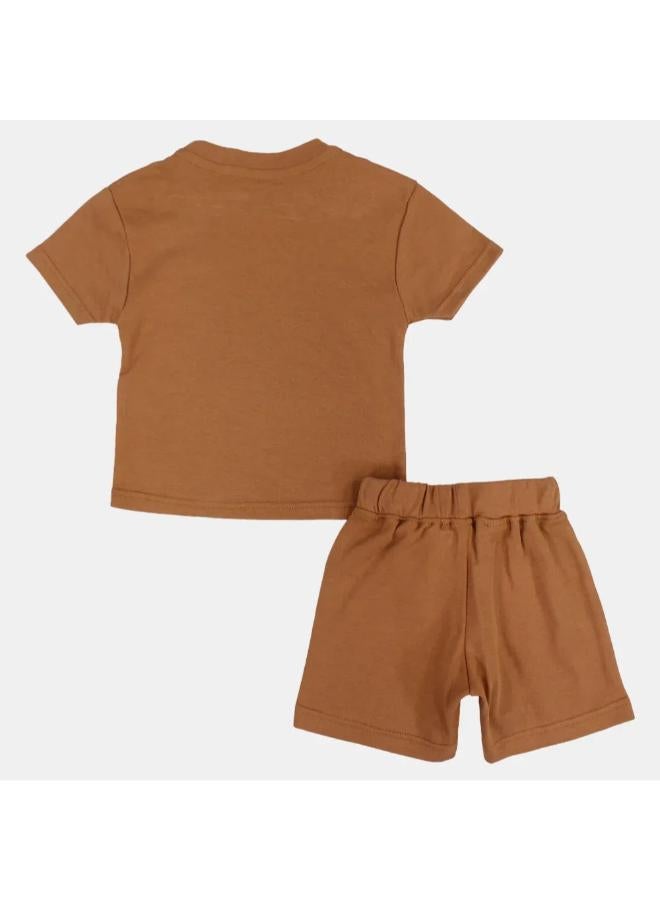 Berceau Baby Boys Cotton 2-Piece Outfit Set – Bear Head Design - Image 2