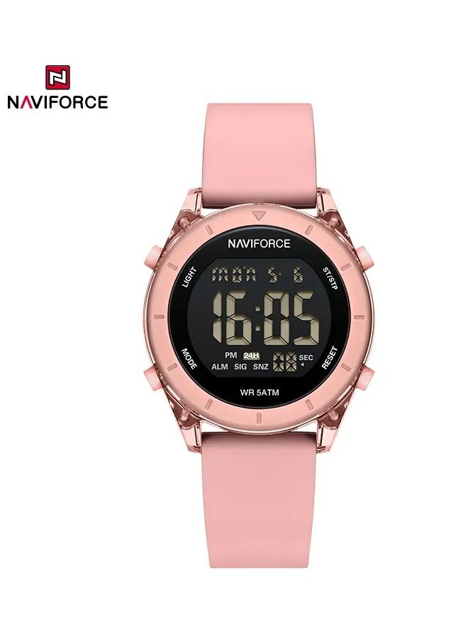 NAVIFORCE - New Naviforce Watch NF-7108 Women's Fashion Watch, Stylish Digits Watch with Silicon Strap for Women - Image 1