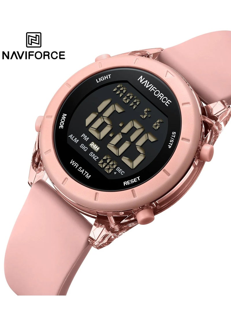 NAVIFORCE - New Naviforce Watch NF-7108 Women's Fashion Watch, Stylish Digits Watch with Silicon Strap for Women - Image 1