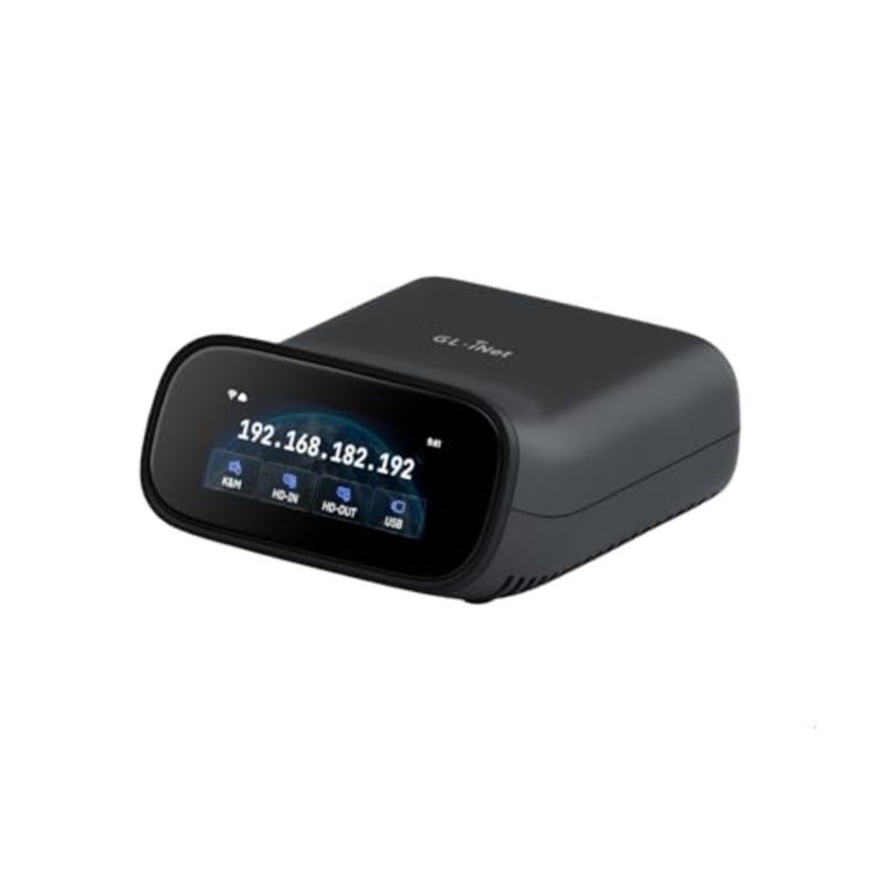 KVM عن بعد عبر شبكة Wi-Fi للتعافي من الكوارث في المنزل ومتخصصي تكنولوجيا المعلومات: شبكة Wi-Fi 6 مزدوجة النطاق، عبور 4K@30FPS، صوت ثنائي الاتجاه، شاشة لمس 2.22 بوصة، eMMC سعة 32 جيجابايت، دعم Tailscale - Image 1