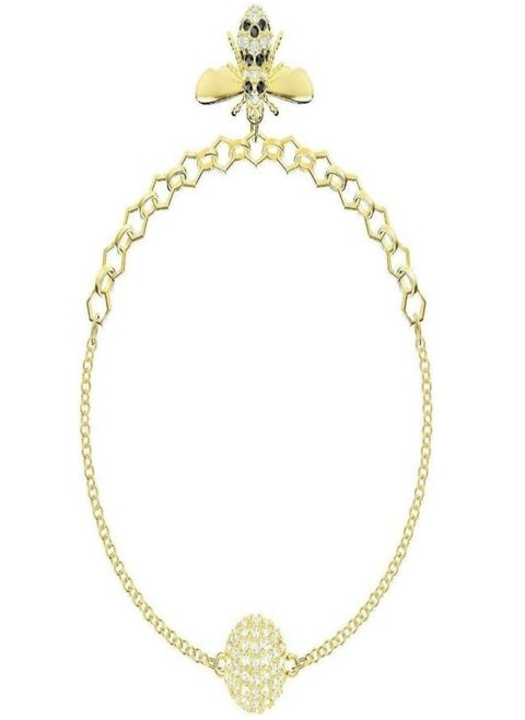 Gold Plated Round Bee Bracelet