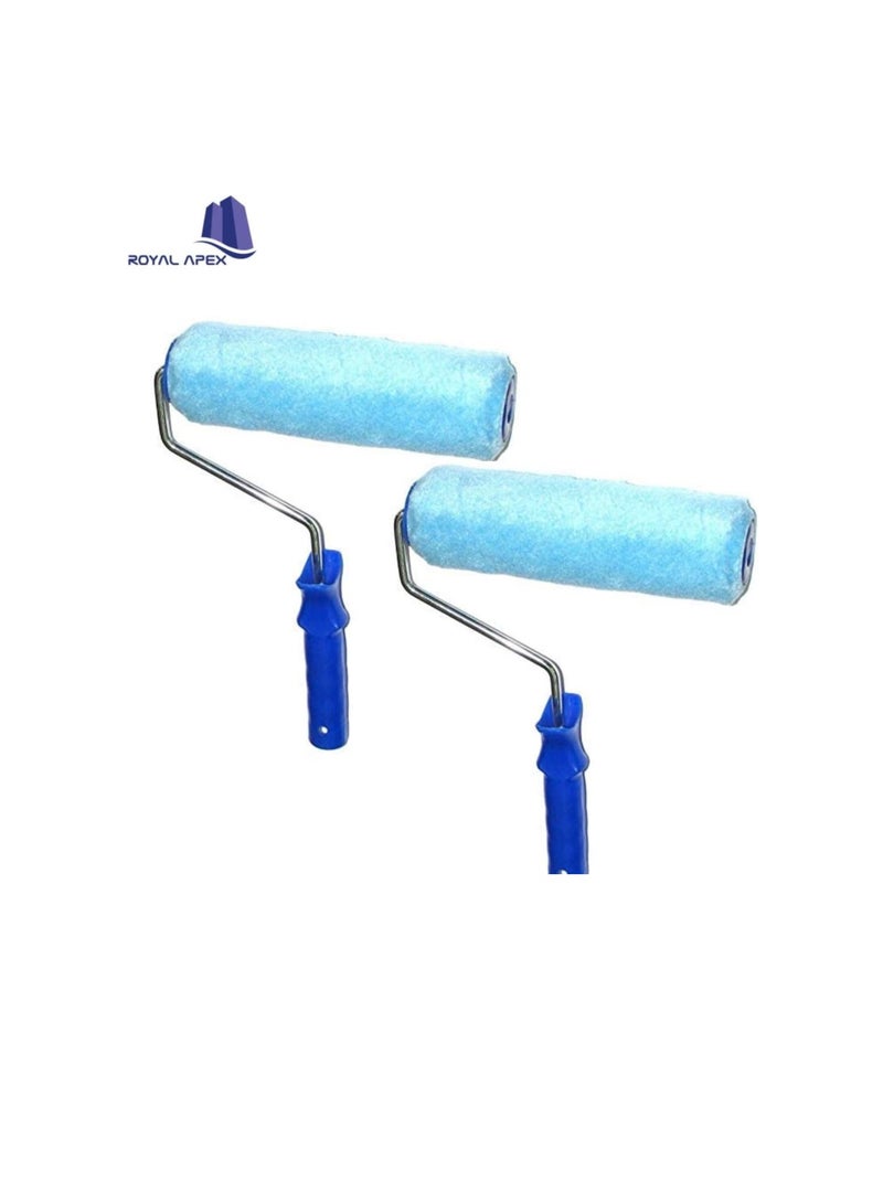 Painting and Texture Roller and Brush 9 Inch Replacement Roller Covers of Plastic Emulsion Home Decoration Wall Paint and Texture (Pack of 2) (Paint Roller Set 9 Inch)  - Image 2