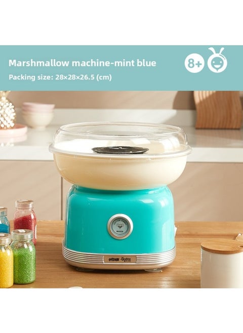 ONSHINE/childhood Unlimited Children Electric Cotton Candy Machine Toy Fancy Cotton Candy DIY Interactive Play House-Color:Marshmallow Machine-blue-green