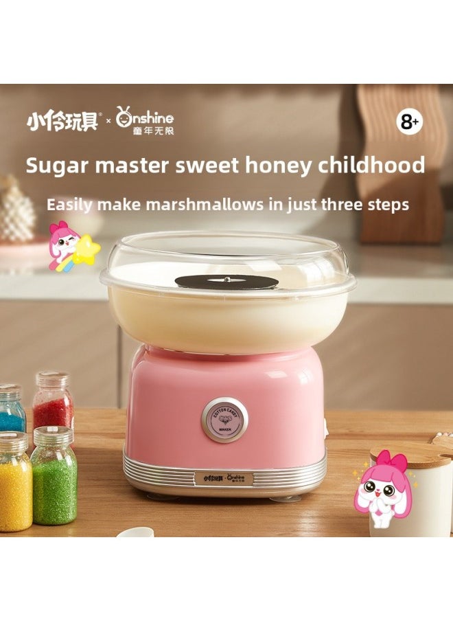 ONSHINE/childhood Unlimited Children Electric Cotton Candy Machine Toy Fancy Cotton Candy DIY Interactive Play House-Color:Marshmallow Machine-blue-green