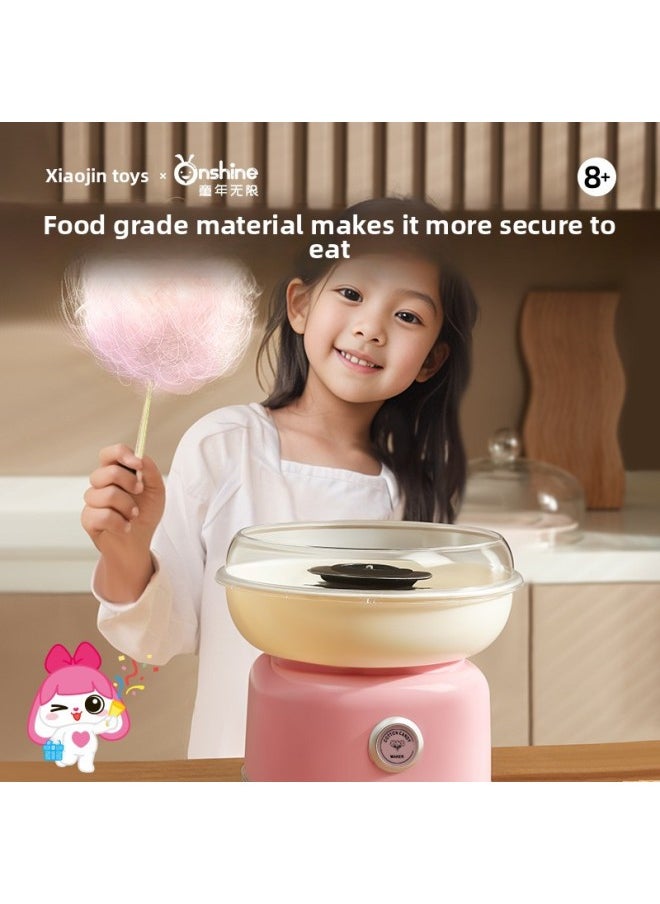 ONSHINE/childhood Unlimited Children Electric Cotton Candy Machine Toy Fancy Cotton Candy DIY Interactive Play House-Color:Marshmallow Machine-blue-green
