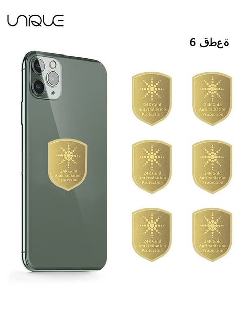 Cell Phone EMF Protection Blocker, 6Pcs Anti 5G Radiation Shield Sticker, Radiation Neutralizers for iPhone iPad, EMF Blocker for All Electronics, for Mobile, Computer, Radio, Laptop, Tablet PC