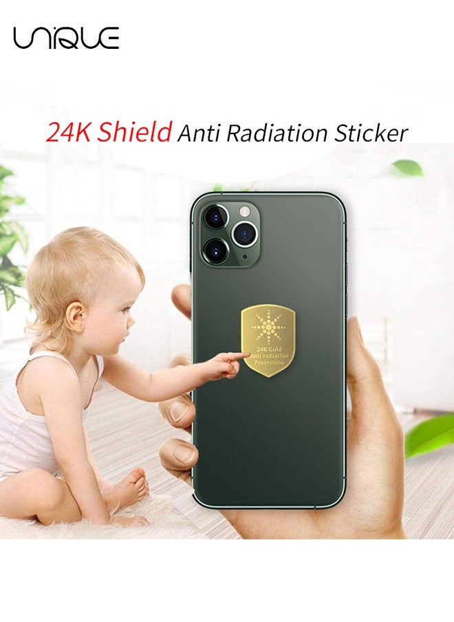 Unique - Cell Phone EMF Protection Blocker, 6Pcs Anti 5G Radiation Shield Sticker, Radiation Neutralizers for iPhone iPad, EMF Blocker for All Electronics, for Mobile, Computer, Radio, Laptop, Tablet PC - Image 1