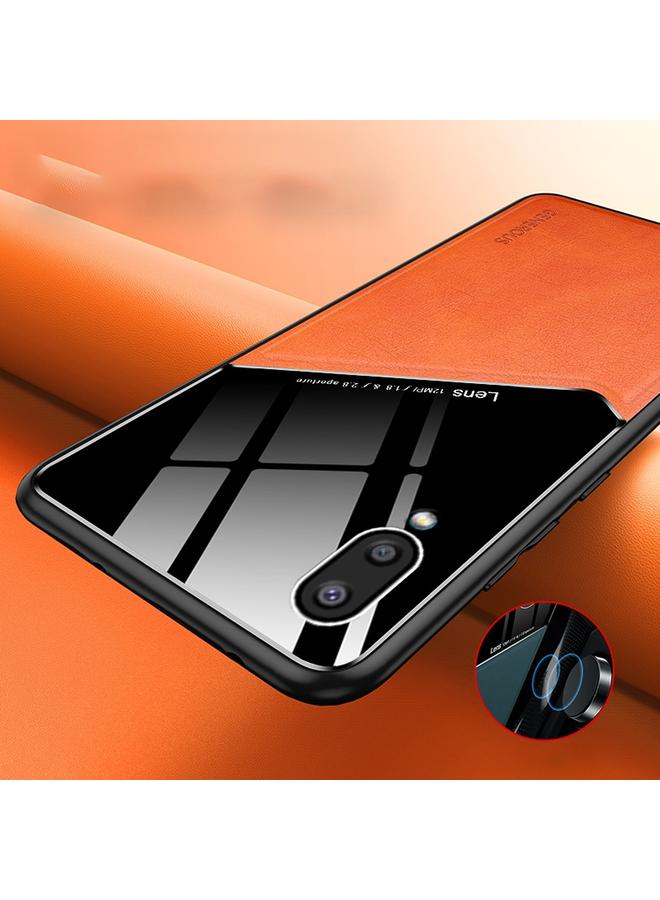 اس-توب جراب لهاتف Samsung Galaxy A02 مصنوع من الجلد العضوي والزجاجي مع صفيحة حديد معدنية - Image 3