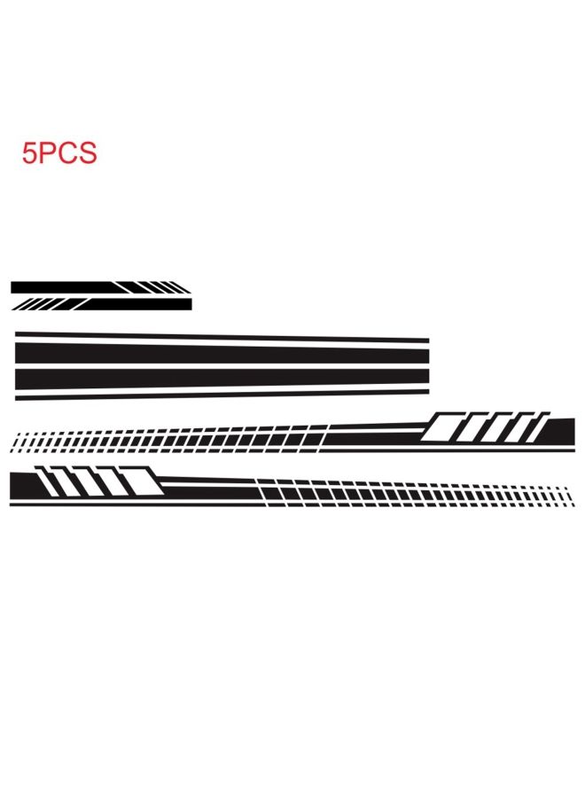 NIBEMINENT 5-Piece Stripes Car Body Decal - Image 1