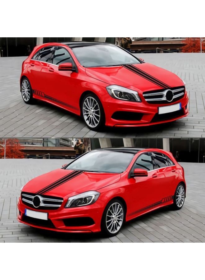 NIBEMINENT 5-Piece Stripes Car Body Decal - Image 5