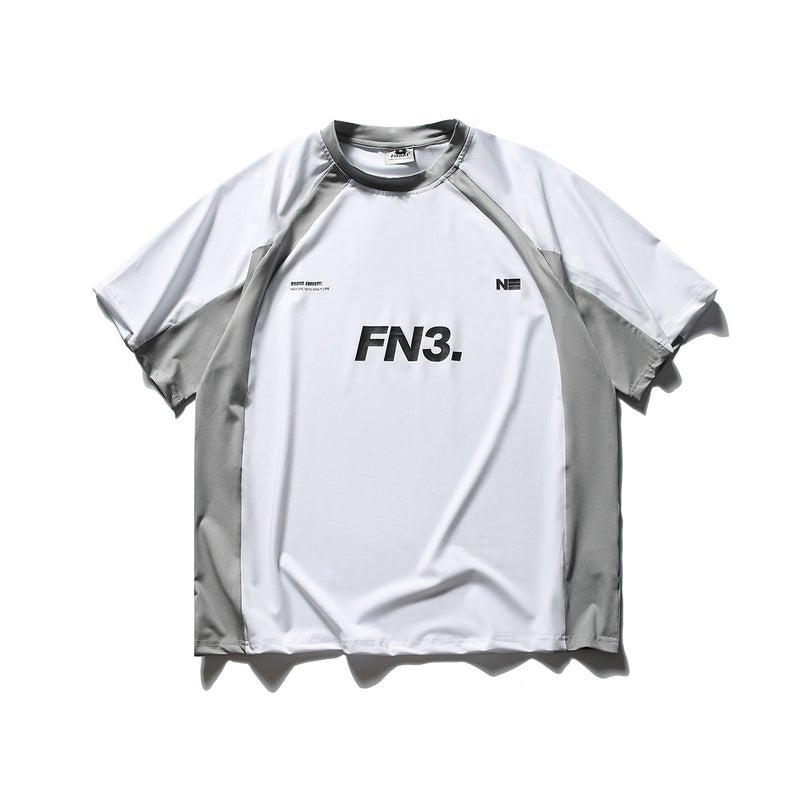 Ruiienrs X Forn3 2024 Irregular Contrast Color Stitching Printed Short Sleeve N862 - Image 1