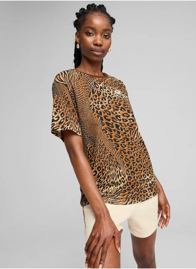 بوما Essential Graphic Animal Relaxed All Over Printed  T-Shirt