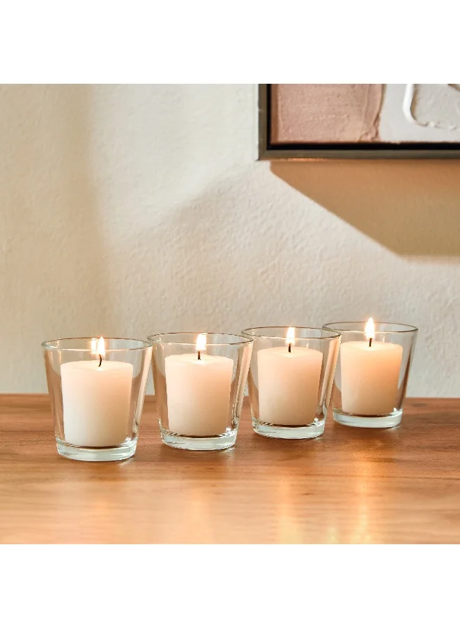 Home Box Kler 4-Piece Candleholder Set - 6.5x6.5x6.5 cm