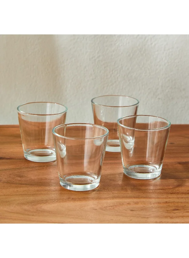 Home Box Kler 4-Piece Candleholder Set - 6.5x6.5x6.5 cm