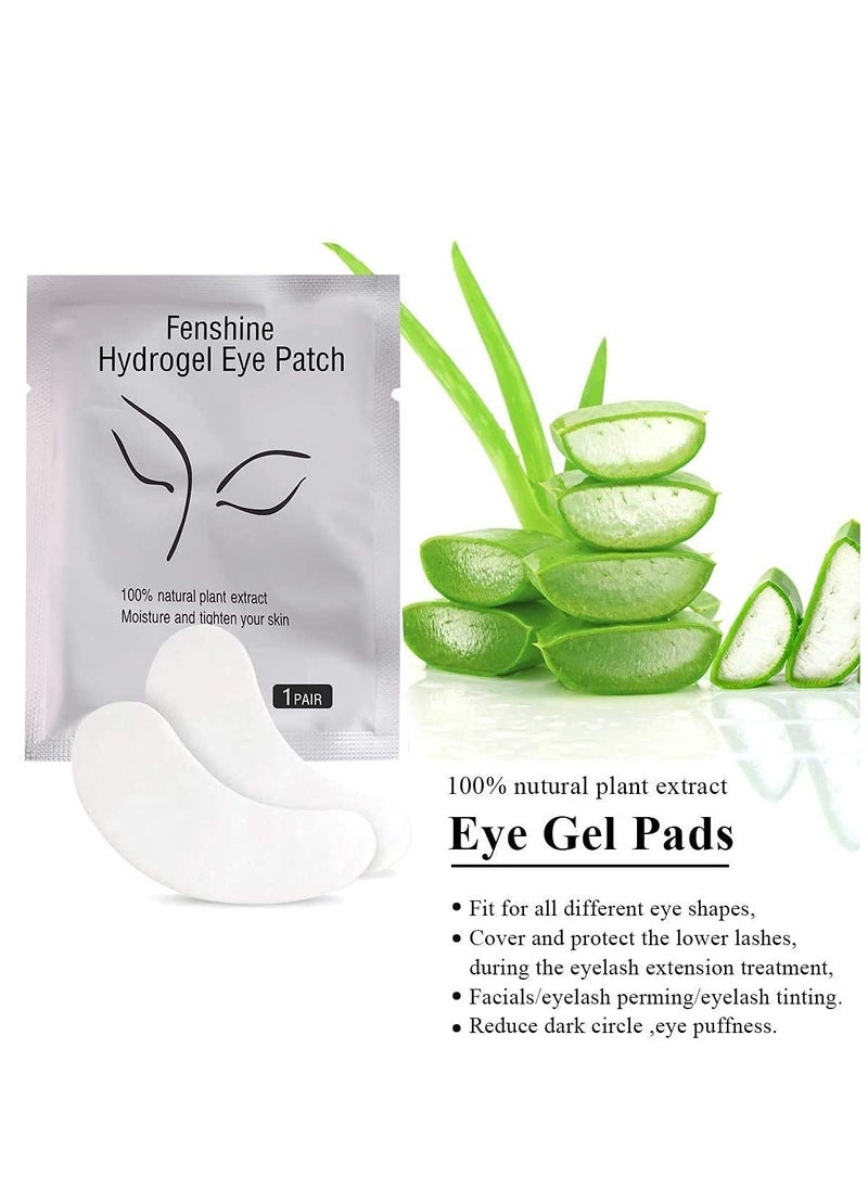 fenshine Fenshine 200 Pairs Eyelash Extension Eye Pads Lint Free Hydrogel Eye Patches Professional Under Eye Gel Pads for Lash Extensions Supplies  - Image 2