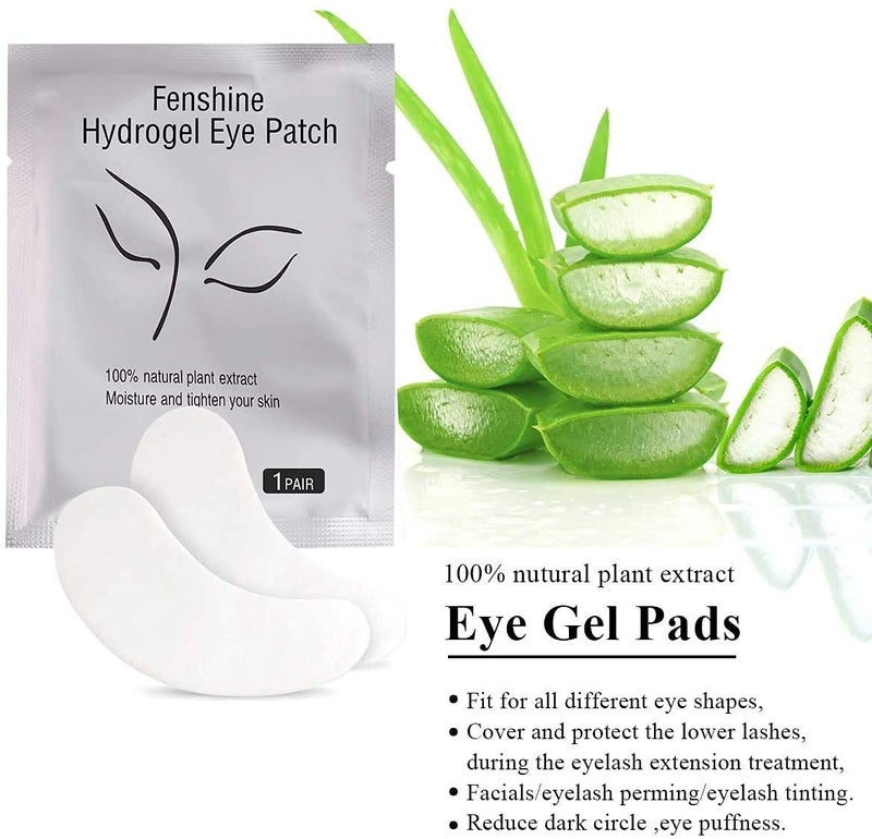 fenshine 200 Pairs Eyelash Extension Eye Pads Lint Free Hydrogel Eye Patches Professional Under Eye Gel Pads for Lash Extensions Supplies - Image 2