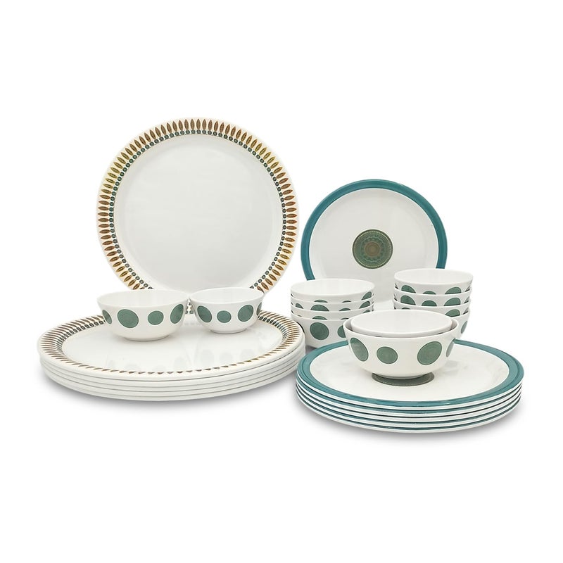 SUPERWARE | Food Grade Melamine | Dinner Set - Amelia (24 pcs.) | Stain Free, Glazed - Image 1