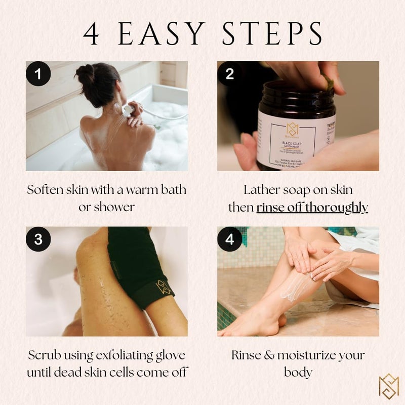 MS Moroccan Black soap with Orange blossom - Image 3